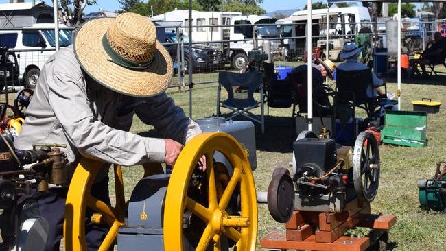 More than 500 vintage engines have arrived at the Dalby Show for 2023. Picture: Emily Devon