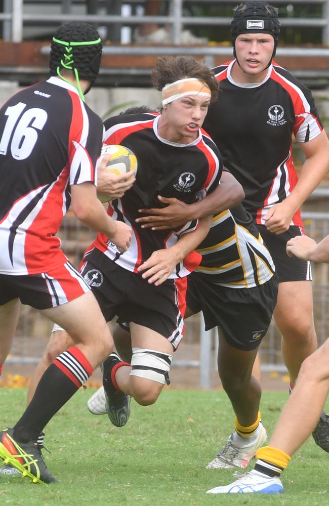 QLD Rugby Union State Championships (17-18 years boys) at the Townsville Sports Precinct. Saturday May 24. Wide Bay against Capricorn. Picture: Evan Morgan