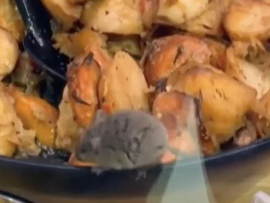 A rodent was pictured in a different Countdown store inside the deli cabinet. Picture: Newshub