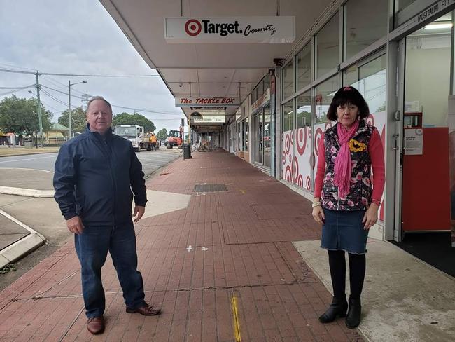 SOCIAL MEDIA IMAGE DISCUSS USE WITH YOUR EDITOR - Mayor Brett Otto and Councillor Kathy Duff will be joining the discussion this evening and working with the Murgon Business and Development Association Incorporated to do everything they can to save the Murgon Target store from closing.