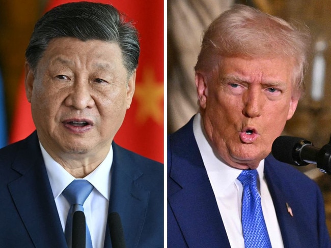 Chinese President Xi Jinping and US President Donald Trump.