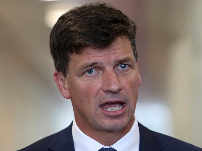 Energy Minister Angus Taylor is bring in the new labels. Picture Kym Smith