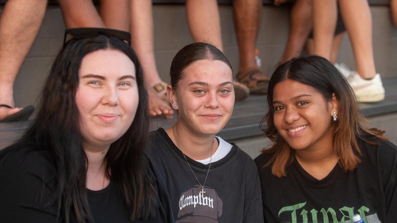 Chloe Holland, Ebony Craig and Aleiyas Saumalu at the Kanaka Proud Cup. Saturday 4 November 2023 Picture: Michaela Harlow
