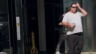 Steven John Dillanger Gallagher, 41, leaving Southport Courthouse on Tuesday, May 13. Picture: Emily Walker