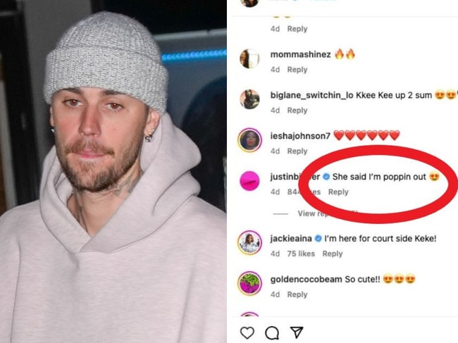 Justin Bieber leaves flirty comment on star's Instagram amid marital woes with wife Hailey.