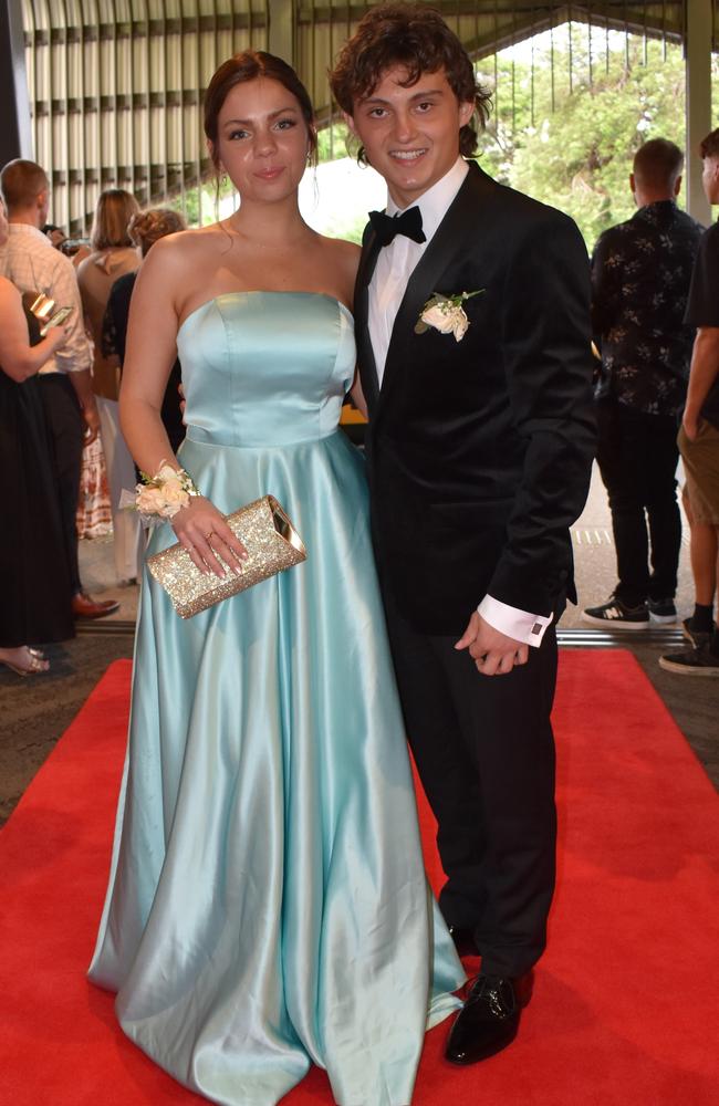 Harriette Larner and Noah Simpson at the Suncoast Christian College formal 2024.