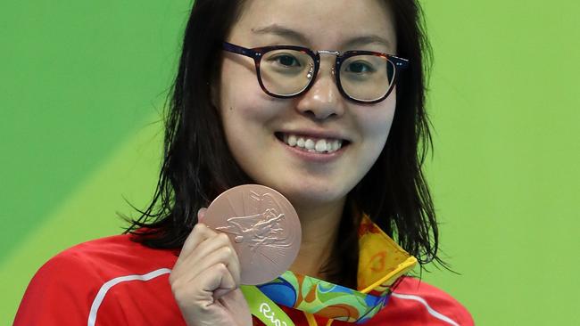 Chinese swimmer Fu Yuanhui.