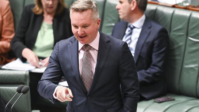 Minister for Climate Change and Energy Chris Bowen during question time at Parliament House in Canberra this week. Picture: Martin Ollman/NewsWire