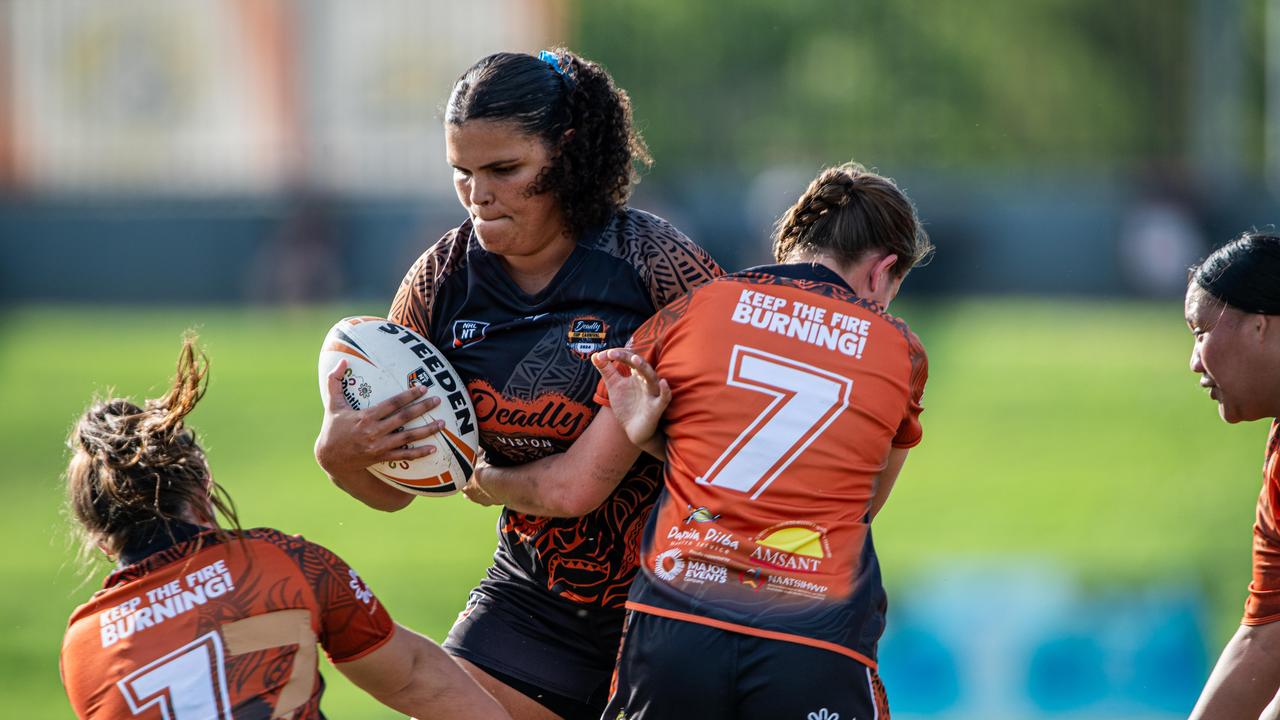 Grace Bailey at the 2024 Deadly Cup Carnival between the Indigenous All Stars and Territory All Stars. Picture: Pema Tamang Pakhrin