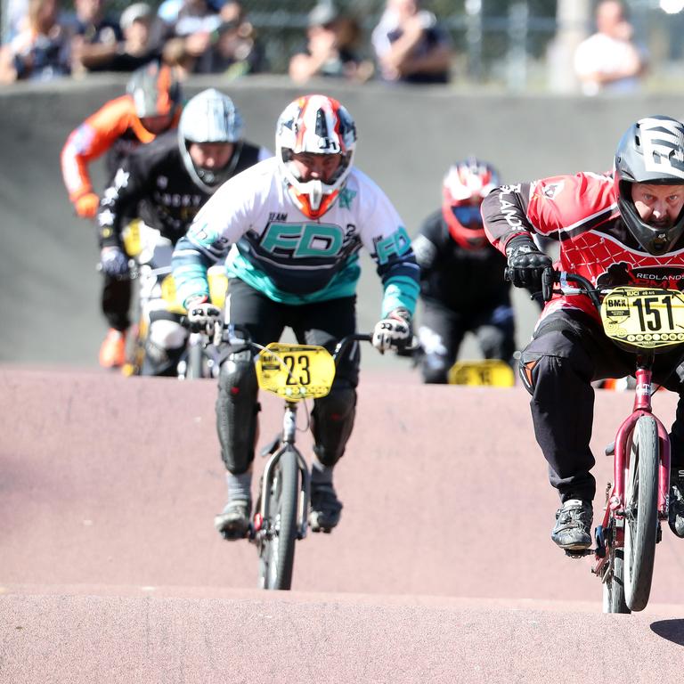 Nerang BMX national series this weekend. Photo of Joe Tate in the 40-44 yrs mens final. Photo by Richard Gosling