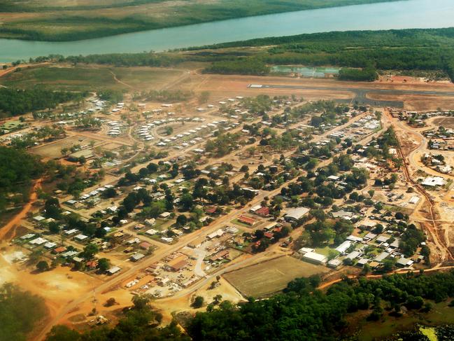 Aerial view of Aurukun