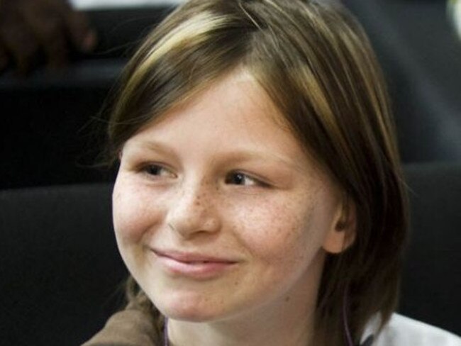 Zahra Baker who was brutally murdered and dismembered by her stepmother Elisa Baker in North Carolina, USA in 2010. Zahra, who was in remission from bone cancer, was allegedly the victim of continued abuse prior to her murder.