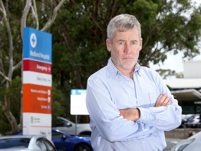 Dr Michael Cameron, an emergency physician at Redland Hospital, who wrote an open letter to the People of Redlands about lack of beds and access to medical specialties at Redland Hospital. Picture: AAP/Steve Pohlner