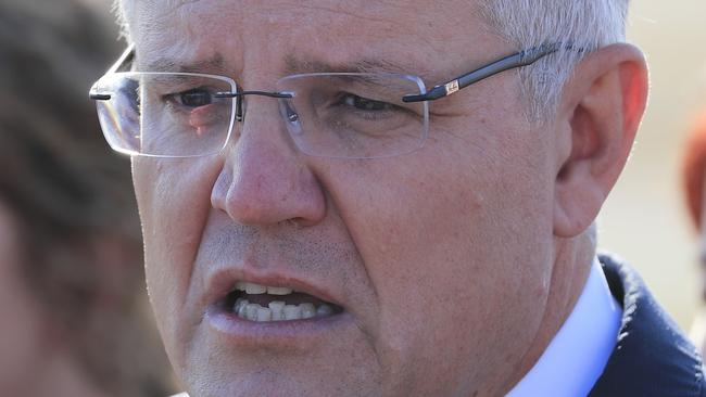 Australian Prime Minister Scott Morrison says he’s not focusing on the numbers after the latest Newspoll. Picture: Rob Blakers/AAP