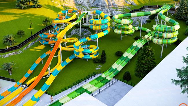 While the supplier for the Big Banana Water Park expansion has not been confirmed, local supplier Swimplex Aquatics have proposed this design.