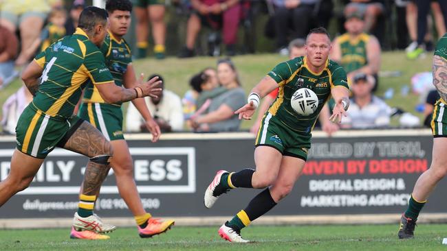 Windsor captain Troy Dargin, Open Menâ€™s Division 1, Penrith and District Junior Rugby League, grand final, Emu Plains v Windsor Wolves , 2023. Picture: Steve Montgomery