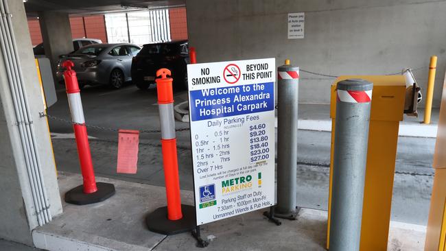 Visitors who need to use hospital carparks for extended hours have to pay up, with daily fees ranging from $22 to $39 across Greater Brisbane. Photo: Annette Dew.