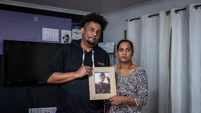 Bernard and Corine Anseline 14 year old daughter Lydia died from an asthma attack after waiting 34 minutes for an ambulance. Picture: Jake Nowakowski