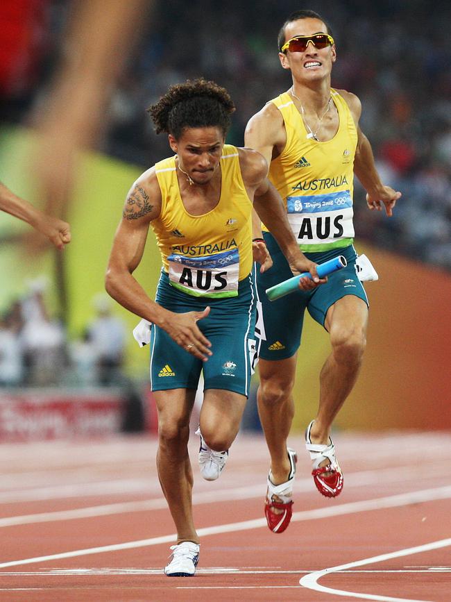 John Steffensen takes the baton from Sean Wroe in 2008.