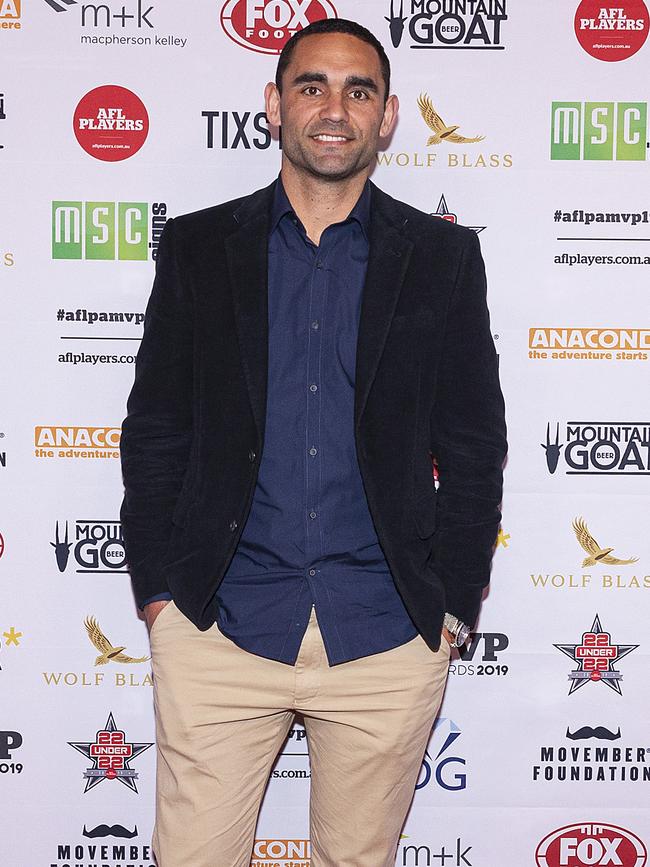 Burgoyne at the AFL Players' Association's MVP Awards. Pic: Getty Images