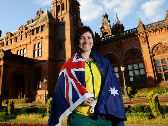 Anna Meares will be Australia’s flag bearer during the Commonwealth Games. Pics Adam Head