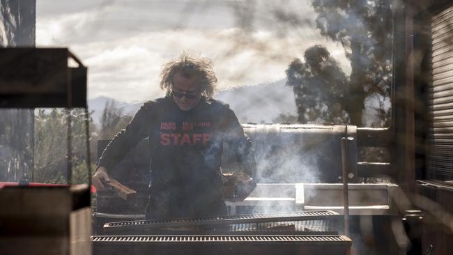 Mona’s executive chef Vince Trim loves a good barbecue. Picture: Rémi Chauvin/ Mona