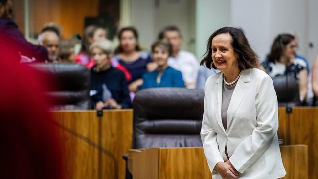 Robyn Lambley at the official Opening and First Meeting of the 15th Legislative Assembly of the Northern Territory. Picture: Pema Tamang Pakhrin