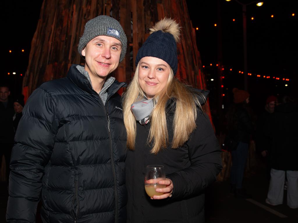 The City of Hobart Winter Feast. Taylor Smith and Rachel Kavanagh. Picture: Linda Higginson