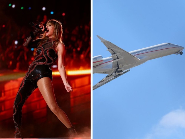 Taylor Swift jet. Picture Getty