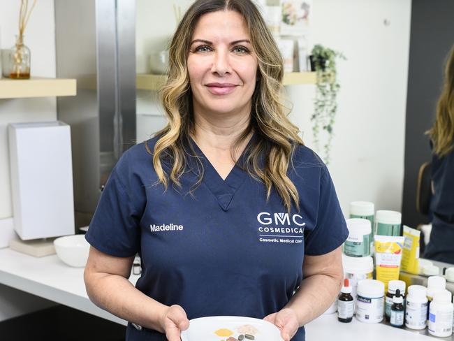 Madeline Calfas nutritionist for Chemist Warehouse pictured at her GMC Cosmedical Clinics in Randwick.PictureÃs Darren Leigh Roberts