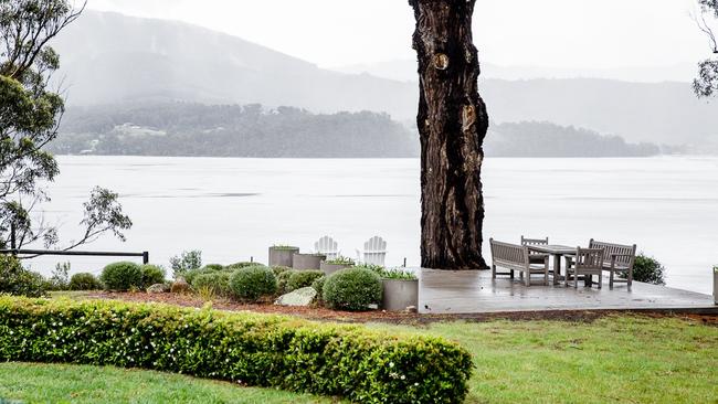 The peaceful, tranquil river view from Cloud River Farm at Cygnet. Picture: Naomi Sherman.