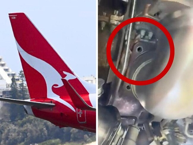 Missing bolts on Qantas 373.