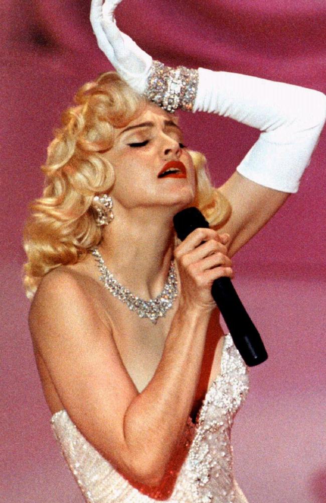 Madonna in the same dress at the 1991 Academy Awards.