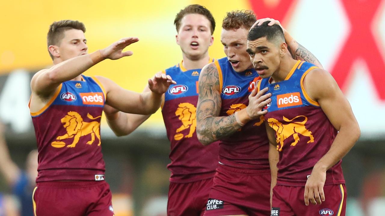 The Lions got the win over the Bulldogs to end Round 20. (Photo by Chris Hyde/Getty Images)