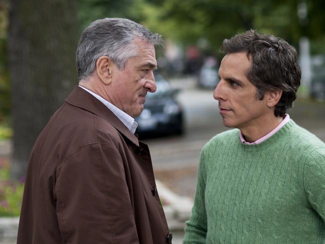 Robert De Niro and Ben Stiller in the film Little Fockers. Picture: Supplied