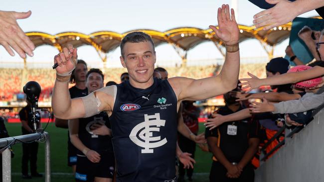 It will be Carlton skipper Patrick Cripps’ first finals. (Photo by Russell Freeman/AFL Photos via Getty Images)