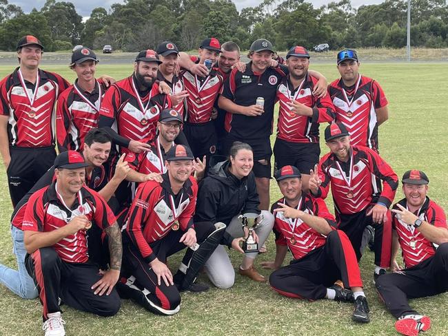 Cardinia celebrates another T20 title. Picture: Facebook