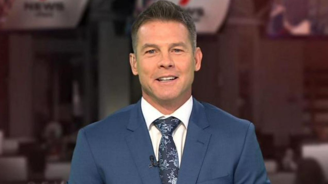 Ben Cousins reads the News in Perth on Channel 7.