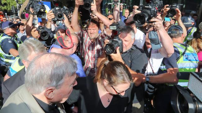 The case attracted worldwide media attention. Picture: Alex Coppel.