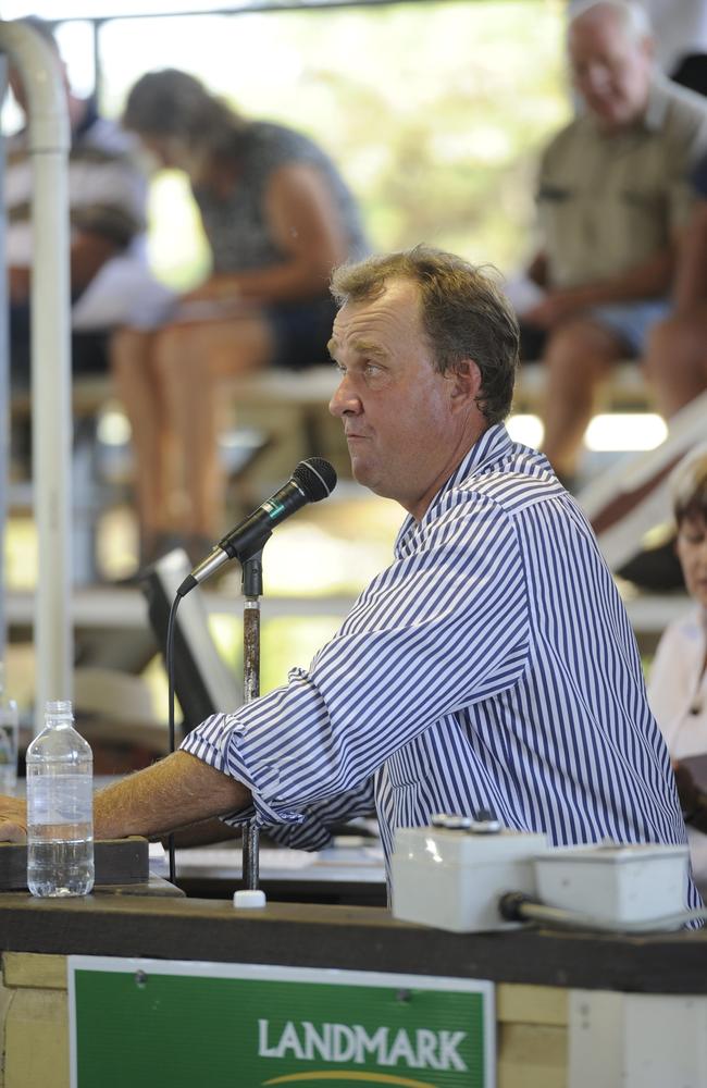 George and Fuhrmann auctioneer Darren Perkins. Photo: JoJo Newby / The Daily Examiner