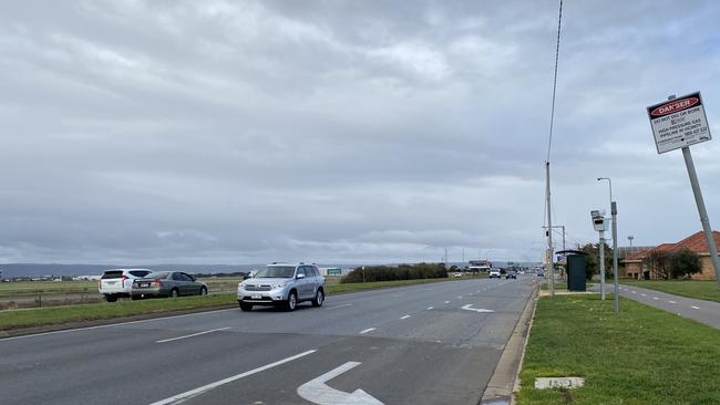 The stretch of Tapleys Hill Road that West Torrens Council wants to be 60km/h. Picture: Rachel Moore