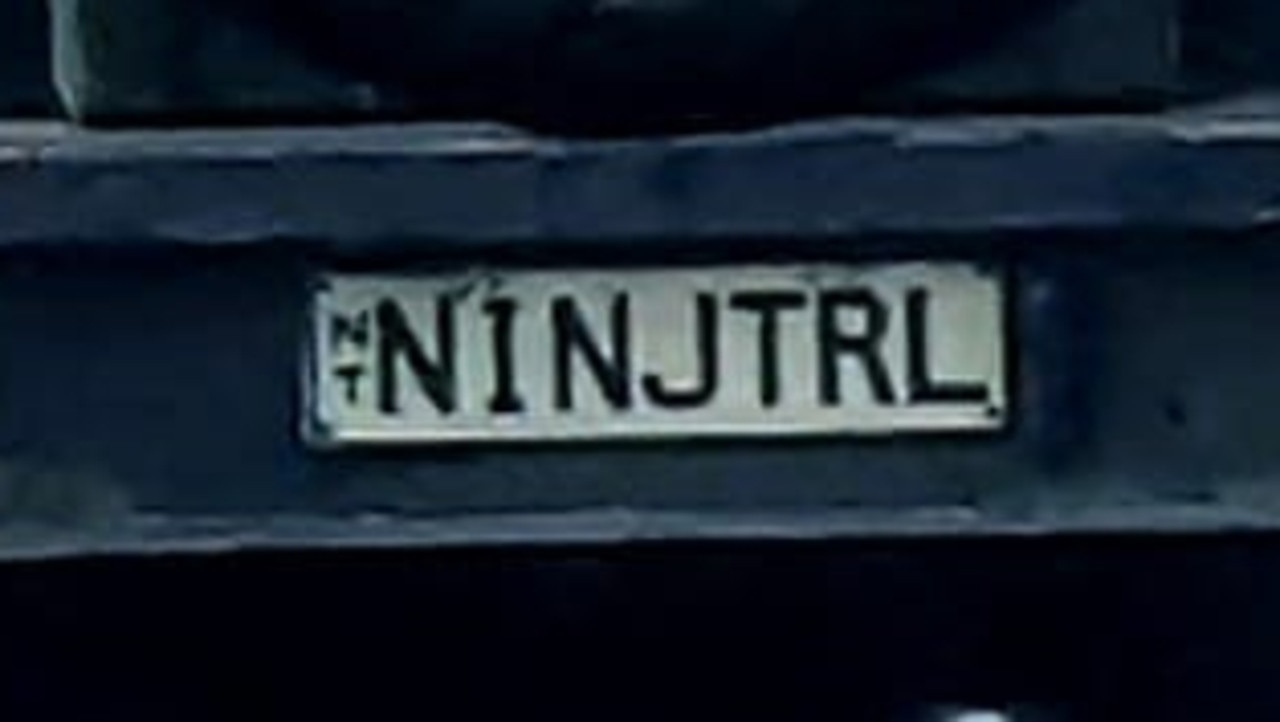 NT funny number plate, NINJTRL. Picture: Facebook / Tony Travers