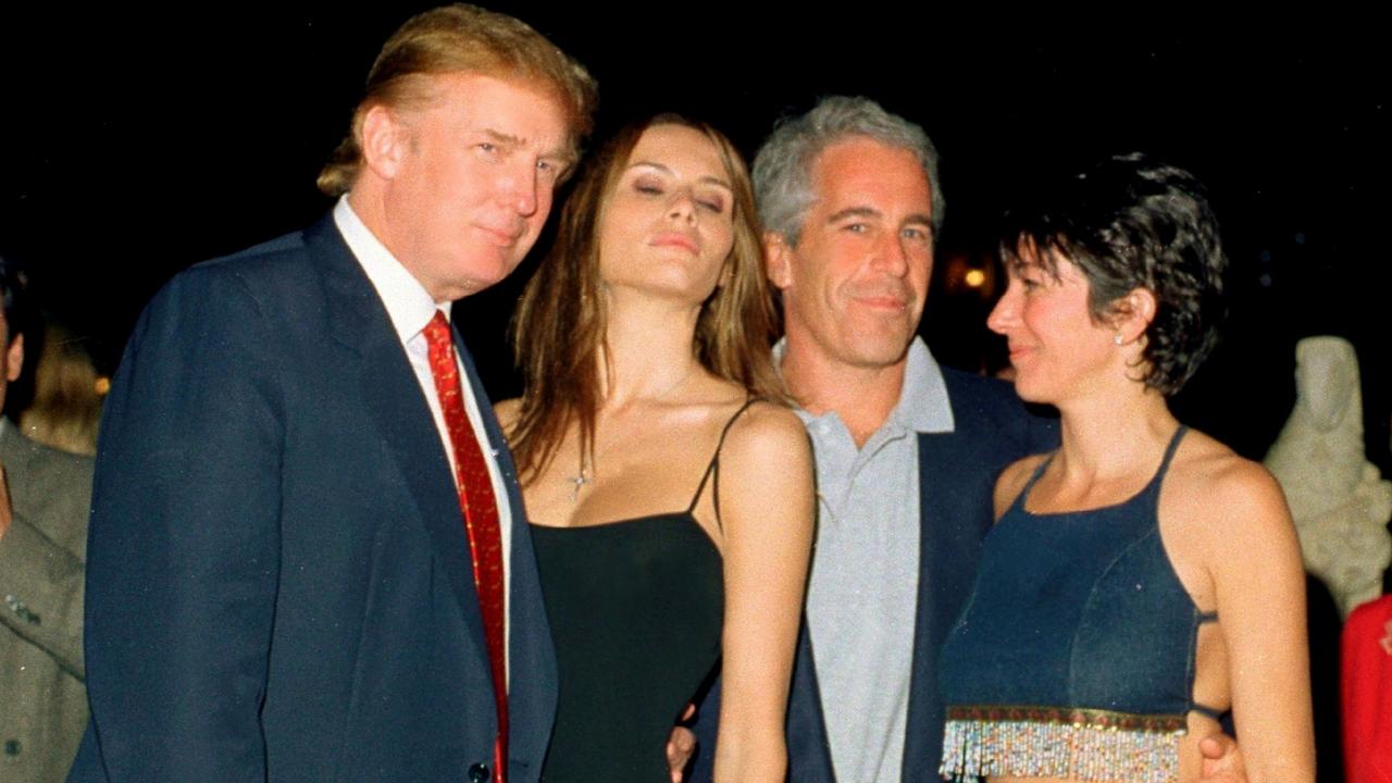 Donald Trump and wife Melania, Jeffrey Epstein, and British socialite Ghislaine Maxwell pose together at the Mar-a-Lago club, Palm Beach, Florida, February 12, 2000. Picture: Davidoff Studios/Getty Images
