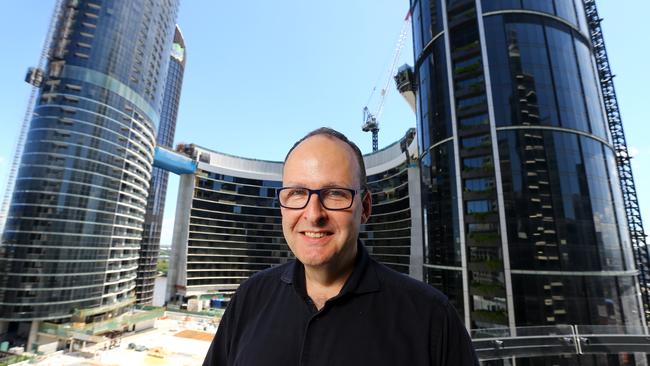 Former Star boss Robbie Cooke outside Queen’s Wharf in Brisbane.