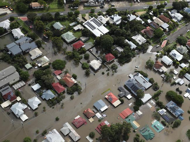 28/2/2022 -  Rocklea residential housing, Flooding in Brisbane and Ipswich. Picture: Liam Kidston