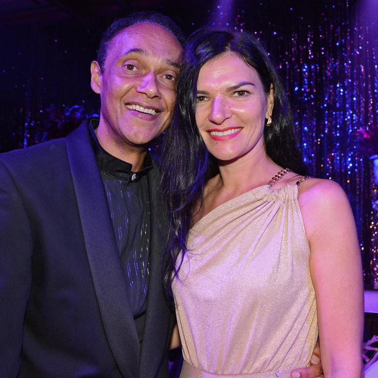 Cr Bob La Castra and Julia Shtengelova at Gold Coast Business Excellence Awards Hall of Fame induction at The Star Gold Coast. Picture: Regina King.