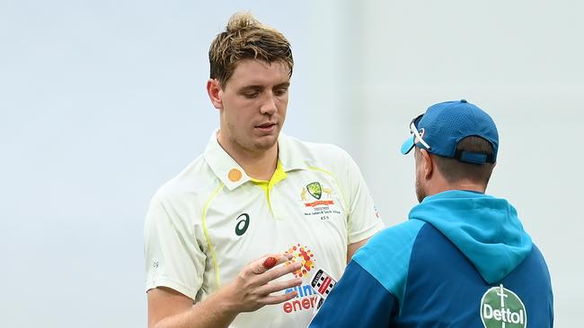 Cameron Green is hopeful of being fit for the start of the India series. Picture: Getty