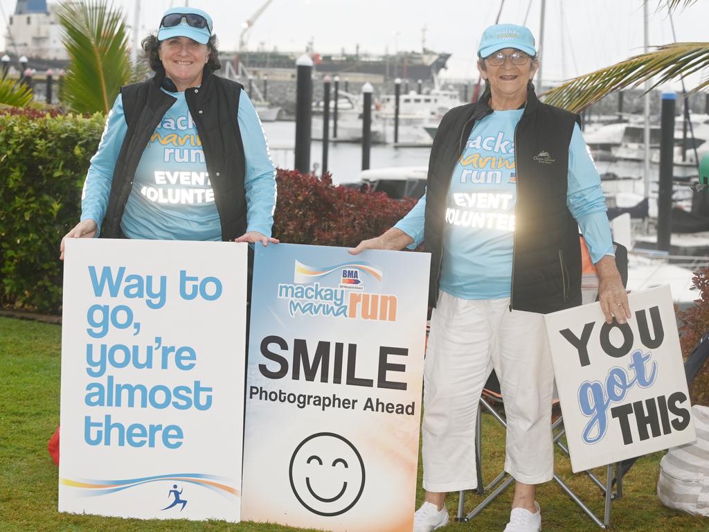 Jenny-Marie Murdoch and Yvonne Cooper at Mackay Marina Run Sunday 4 June 2023 Picture: Michaela Harlow