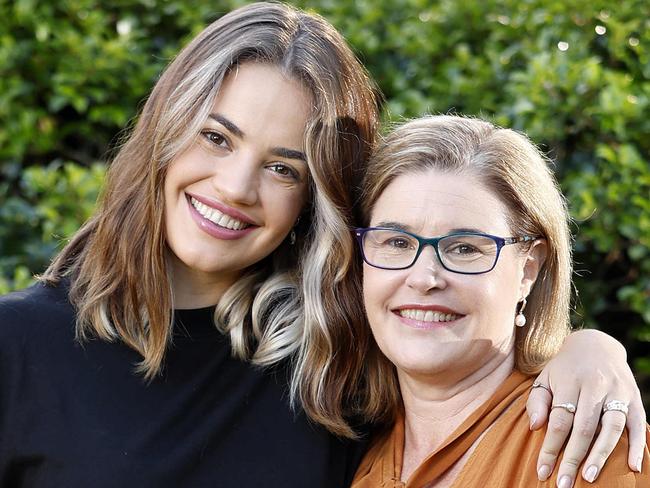 Charley Breusch with mum Jane Rowan pictured at their home, Brisbane 29th April 2024.  Charley has suffered from an eating disorder.  (Image/Josh Woning)