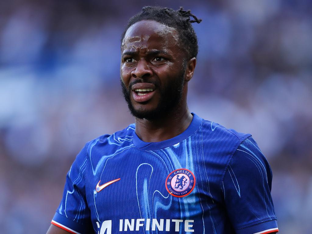 LONDON, ENGLAND - AUGUST 11: Raheem Sterling of Chelsea during the pre-season friendly between Chelsea and FC Internazionale at Stamford Bridge on August 11, 2024 in London, England. (Photo by James Gill - Danehouse/Getty Images)